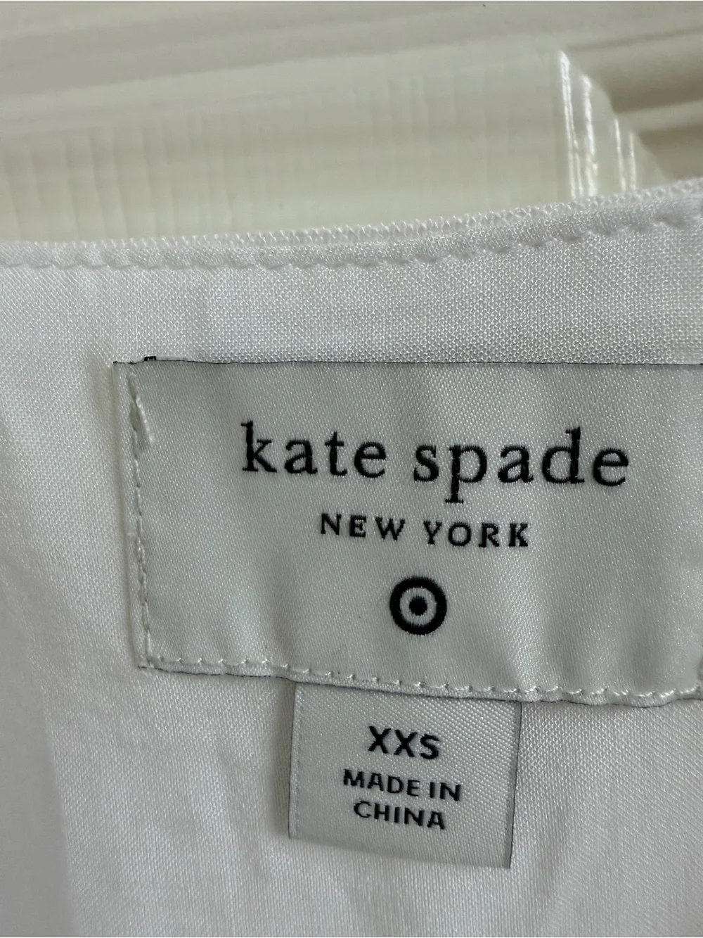 kate spade White Sleeveless Scallop Hem Mini Dress Size XXS